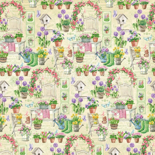 grow with love tip toe paper  by Graphic 45