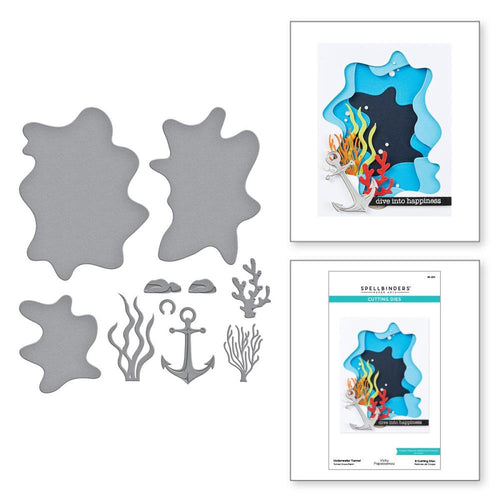 underwater tunnel die set  by spellbinders