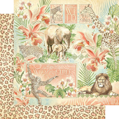 wild and free paper by graphic 45