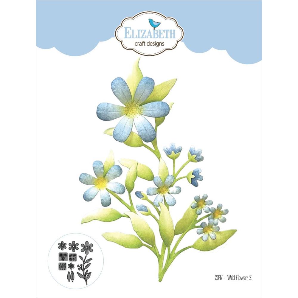 wild flower 2 die set by Elizabeth craft designs