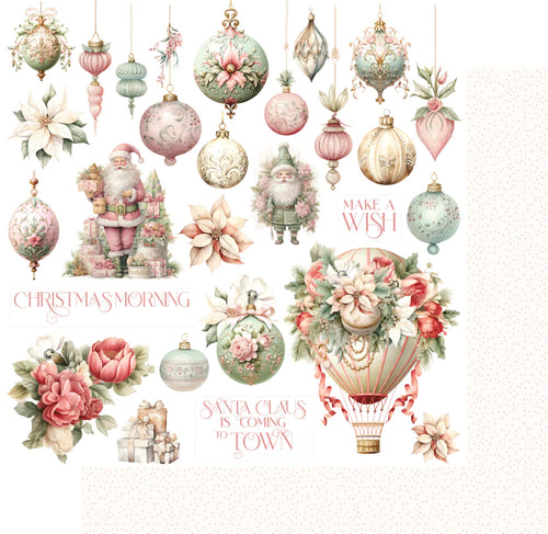 Christmas wishes wishes 12x12 paper by Uniquely Creative