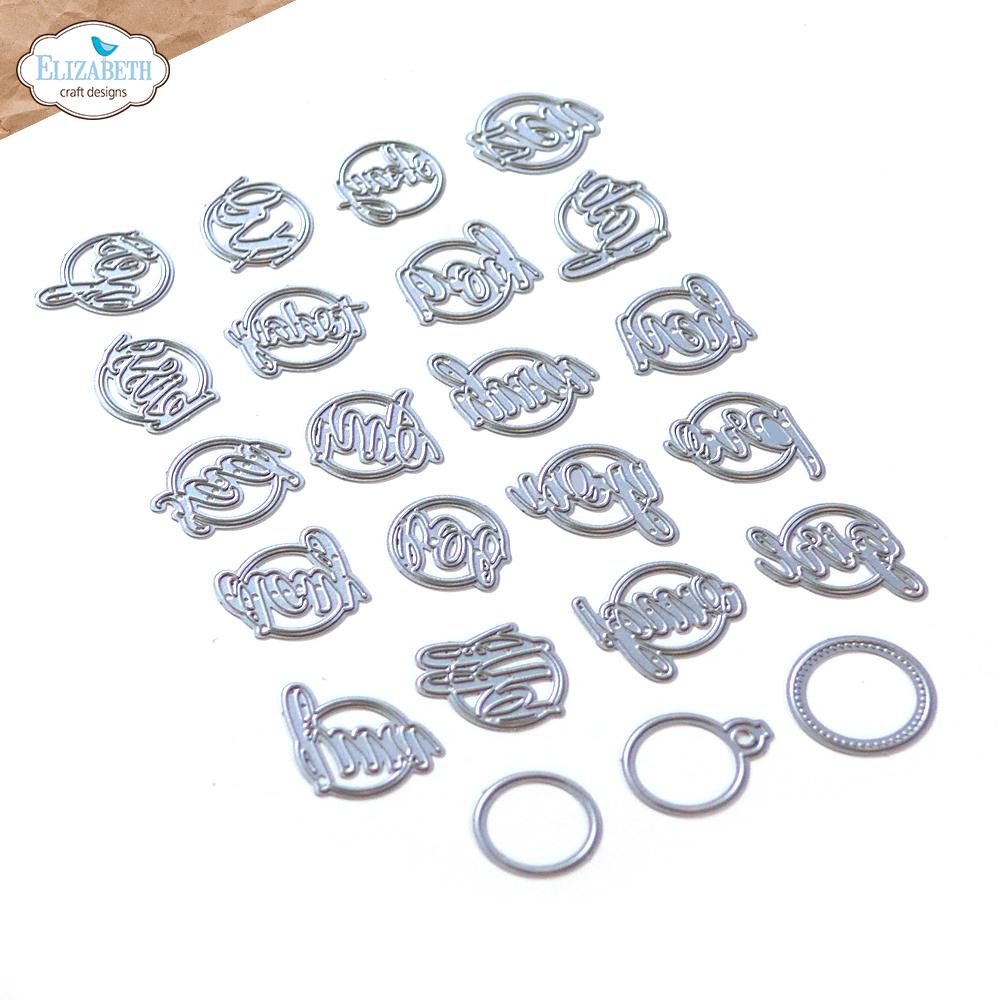 circle word dies essentials 43 die set by Elizabeth Crafts