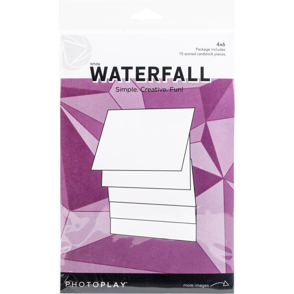 waterfall card 4x6 manual white by photoplay