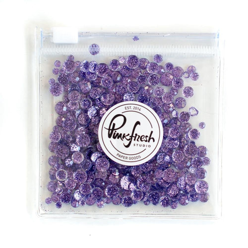 amethyst purple glitter drops by pinkfresh