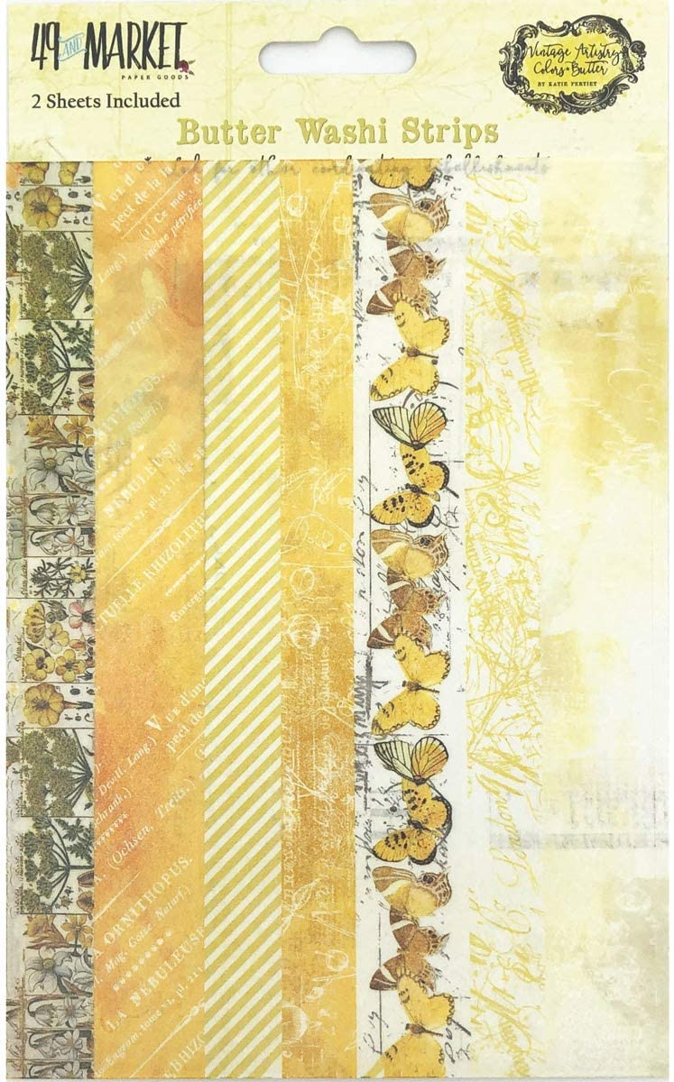 Butter washi strips by 49 & market