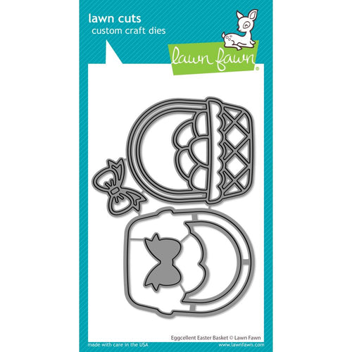 eggcelent easter basket die set by Lawn Fawn