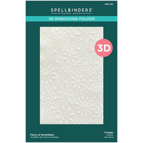 flurry of snowflake 3d embossing folder by Spellbinders