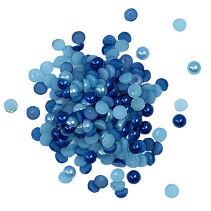 Blues half Pearl by buttons galore