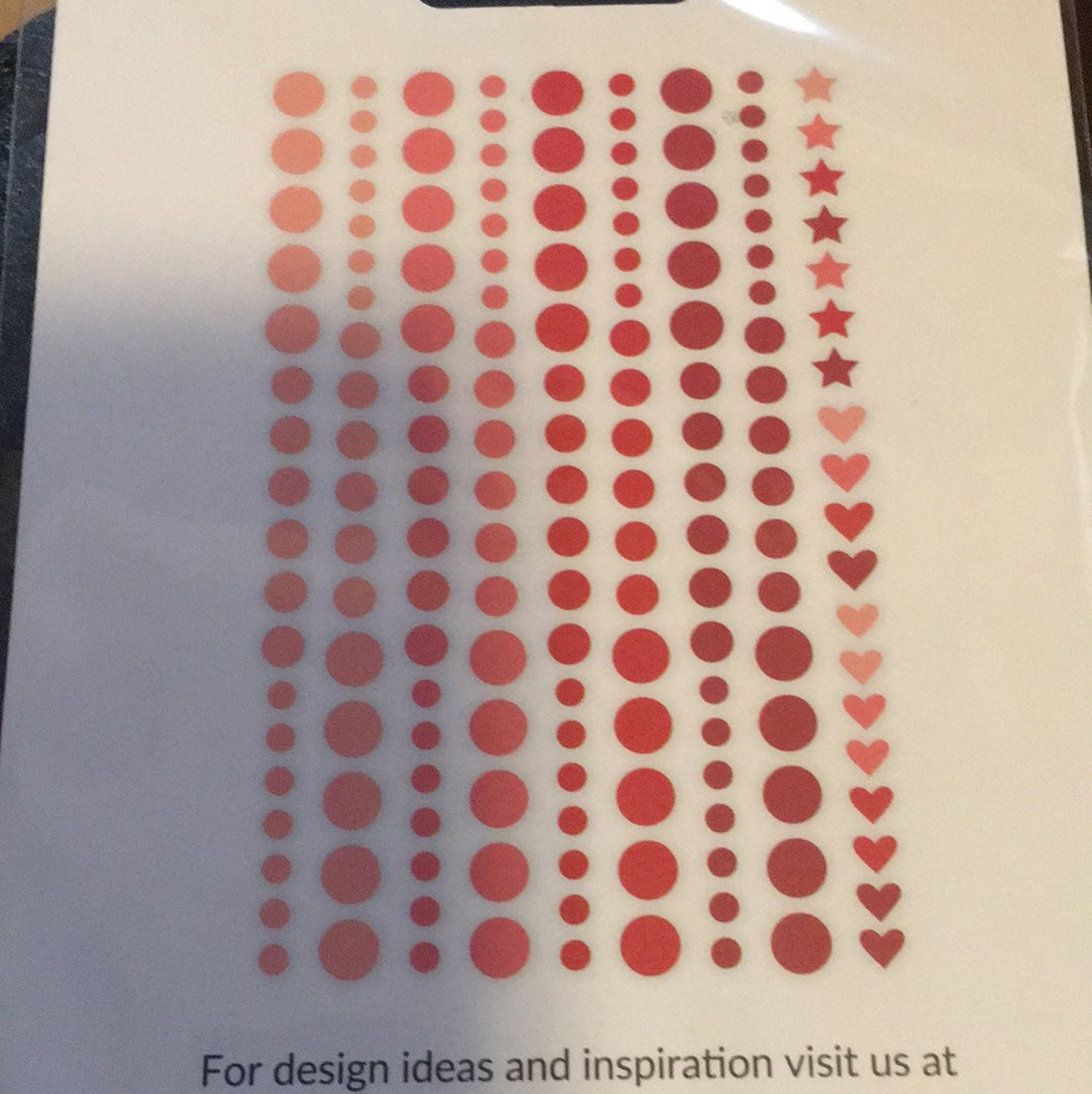 Tea party enamel dots  by Altenew blue