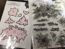 Load image into Gallery viewer, Poinsettias stamp and  die by Photoplay