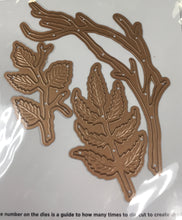 Load image into Gallery viewer, Winterbough evergreen shrubs die set by Spellbinders