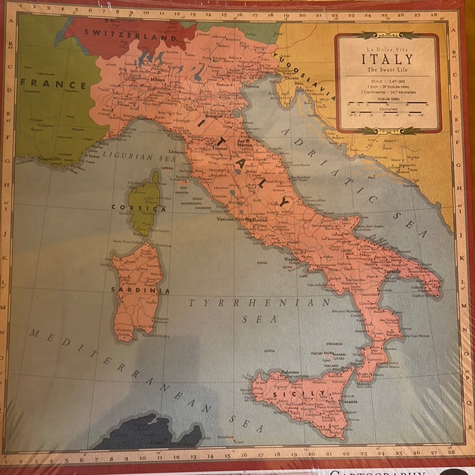 Italy cartography paper by carta Bella