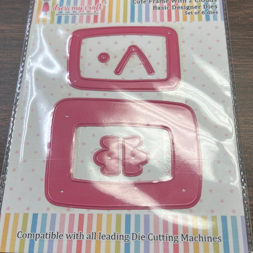 Cute frame with 2 clouds by dress my craft