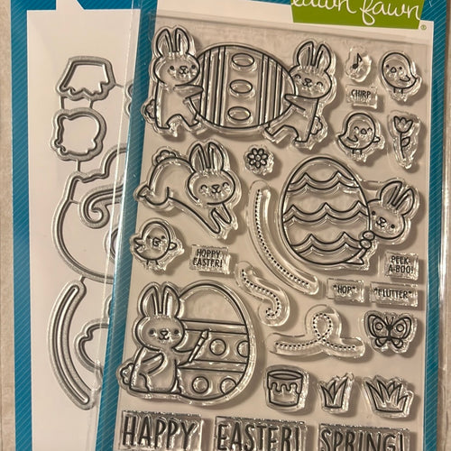 eggstraordinary easter Stamp & die set by Lawn Fawn