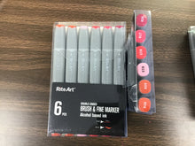 Load image into Gallery viewer, Rite-Art 6 pack of alcohol markers Red
