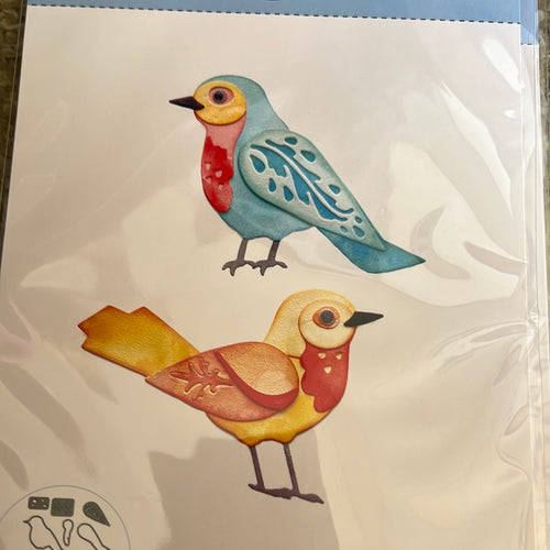 layered birds die set by Elizabeth Craft Designs