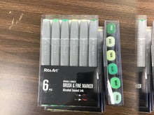 Load image into Gallery viewer, Rite-Art 6 pack of alcohol markers Green