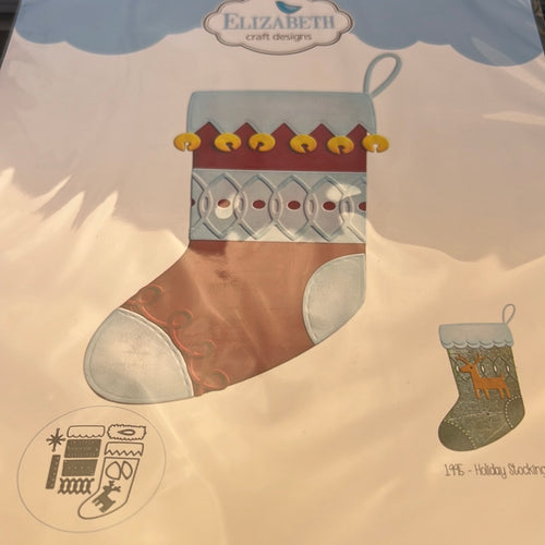 holiday stocking die by Elizabeth Crafts Designs