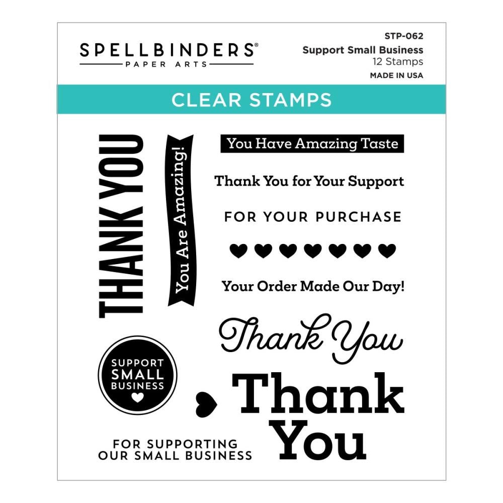 Support small business stamp set by spellbinders