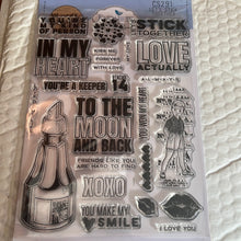 Load image into Gallery viewer, let's stick together stamp set by Elizabeth Craft designs