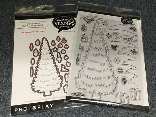 Trim a tree  #9 stamp and die by Photoplay