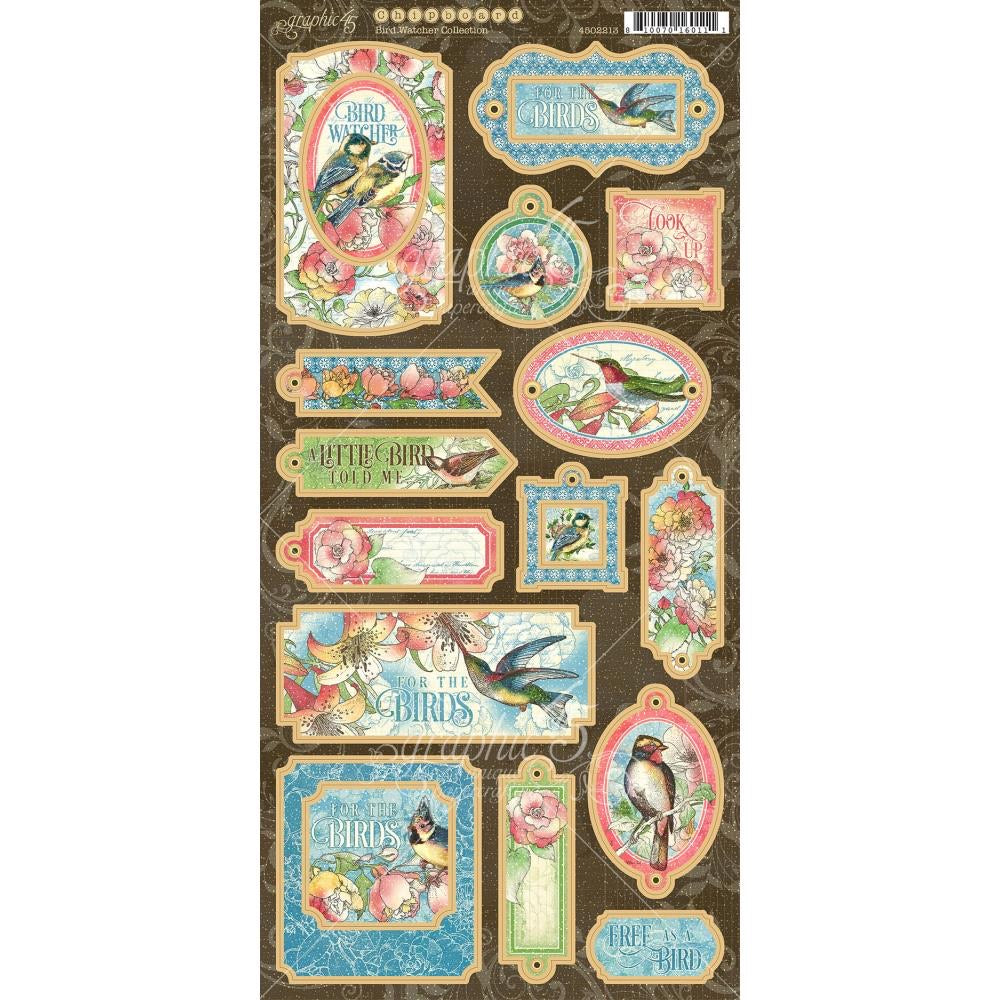 Bird watcher Chipboard 6 x 12 by Graphic 45