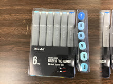 Load image into Gallery viewer, Rite-Art 6 pack of alcohol markers Blue