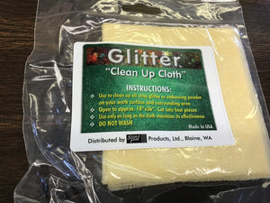 Glitter clean up cloths