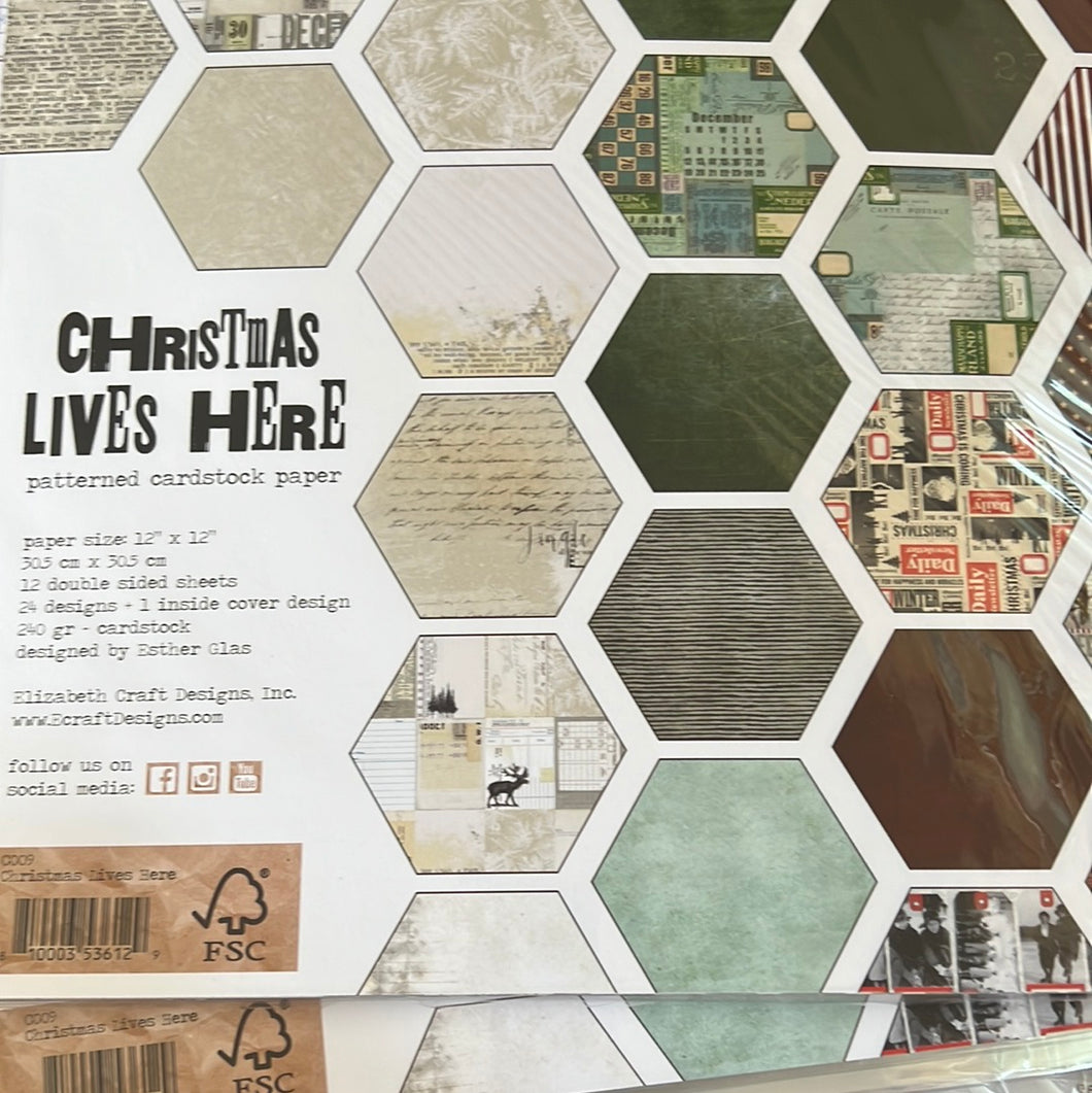 Christmas lives here set Elizabeth crafts