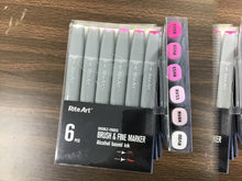 Load image into Gallery viewer, Rite-Art 6 pack of alcohol markers Purple