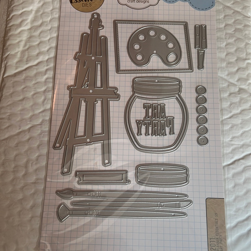 art party planner essential 59 die set by Elizabeth Craft designs