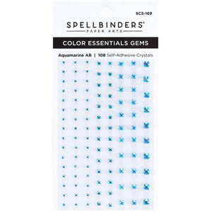 Aquamarine ab gems by spellbinders