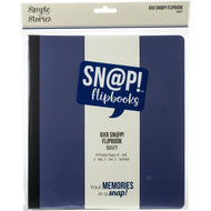 6x8 sn@p flipbook Navy by simple stories