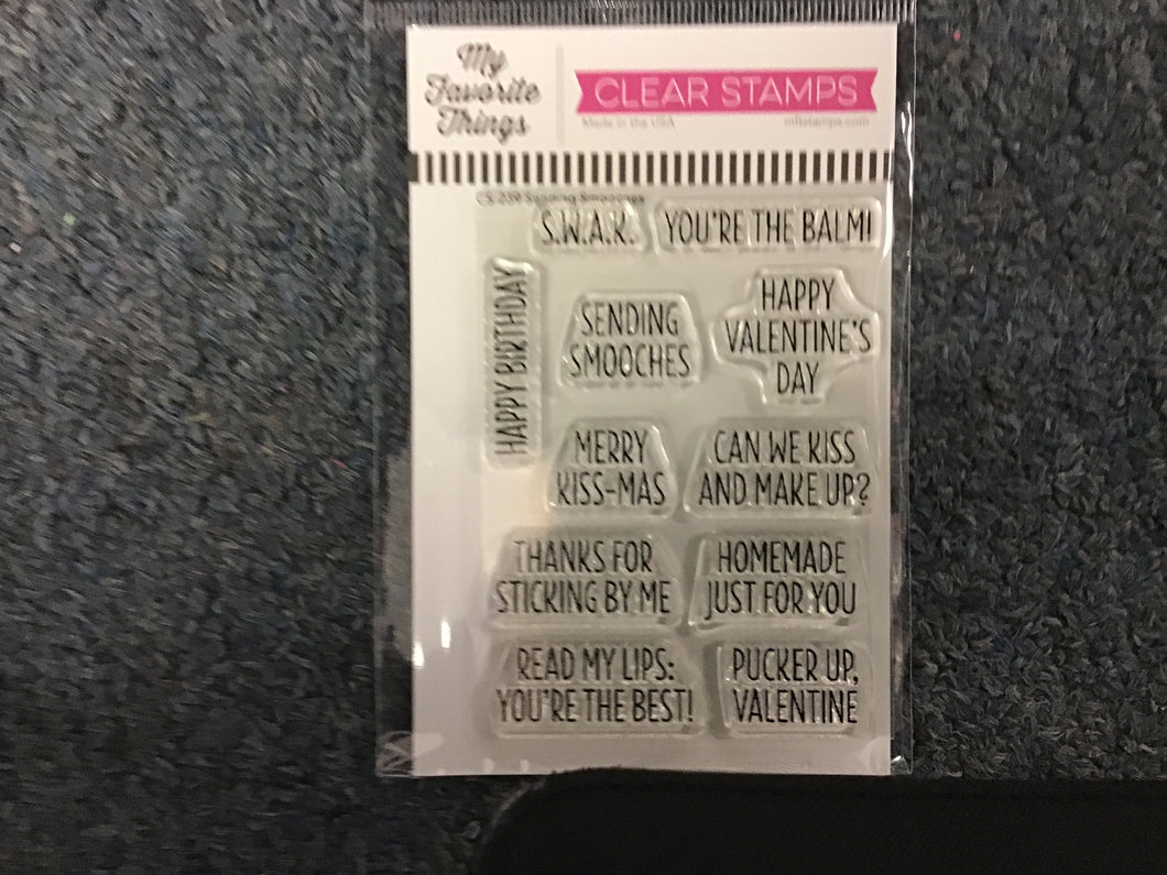 Sending smooches stamp my favorite things