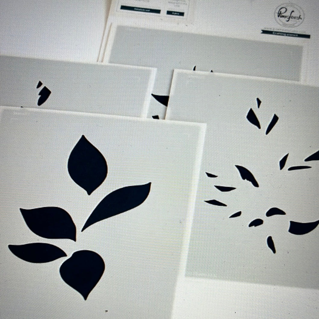 Detail leaf stencil by pinkfresh