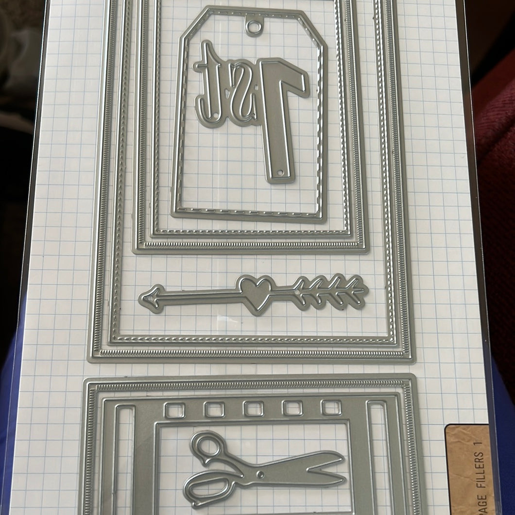 Pocket page fillers 1 die set Elizabeth crafts