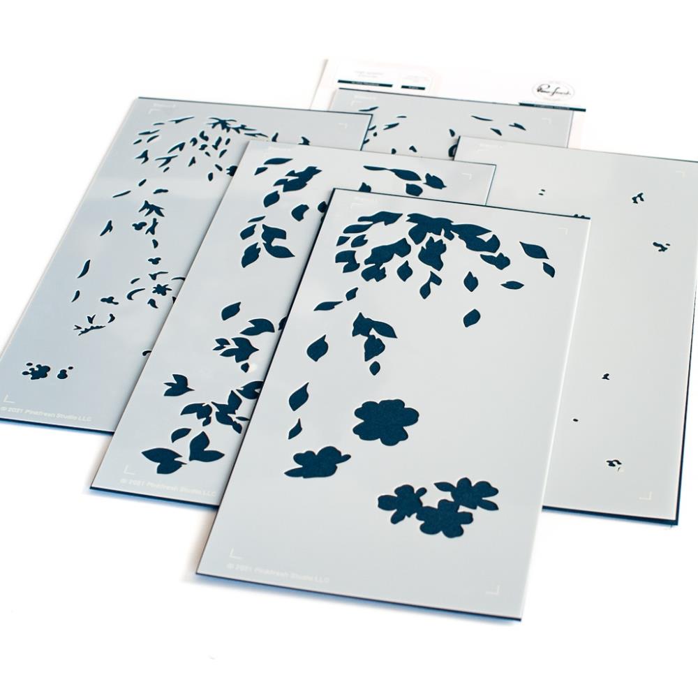 in the meadow stencil  set by pinkfresh