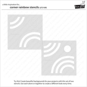 Corner Rainbow stencils set by Lawn Fawn