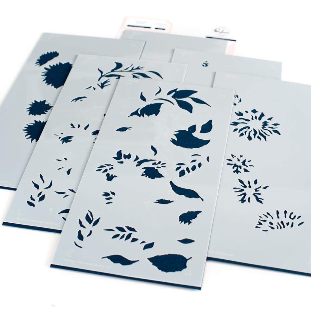 sunflowers stencil set by pinkfresh