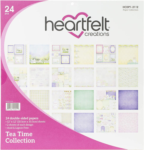 Tea Time 12 x 12 paper collection by heartfelt creations